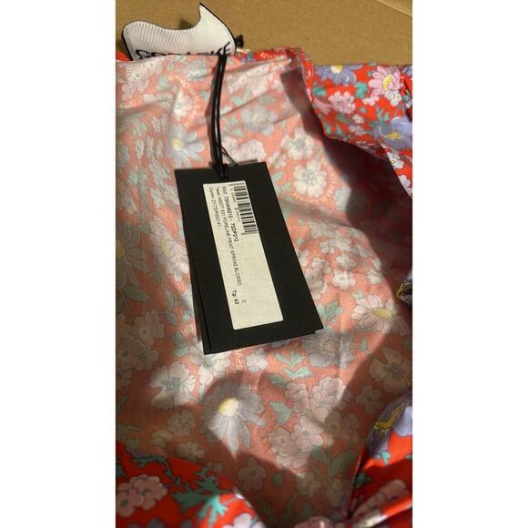 Versace Jeans Couture floral print Crop Top Red - Picture 9 of 9